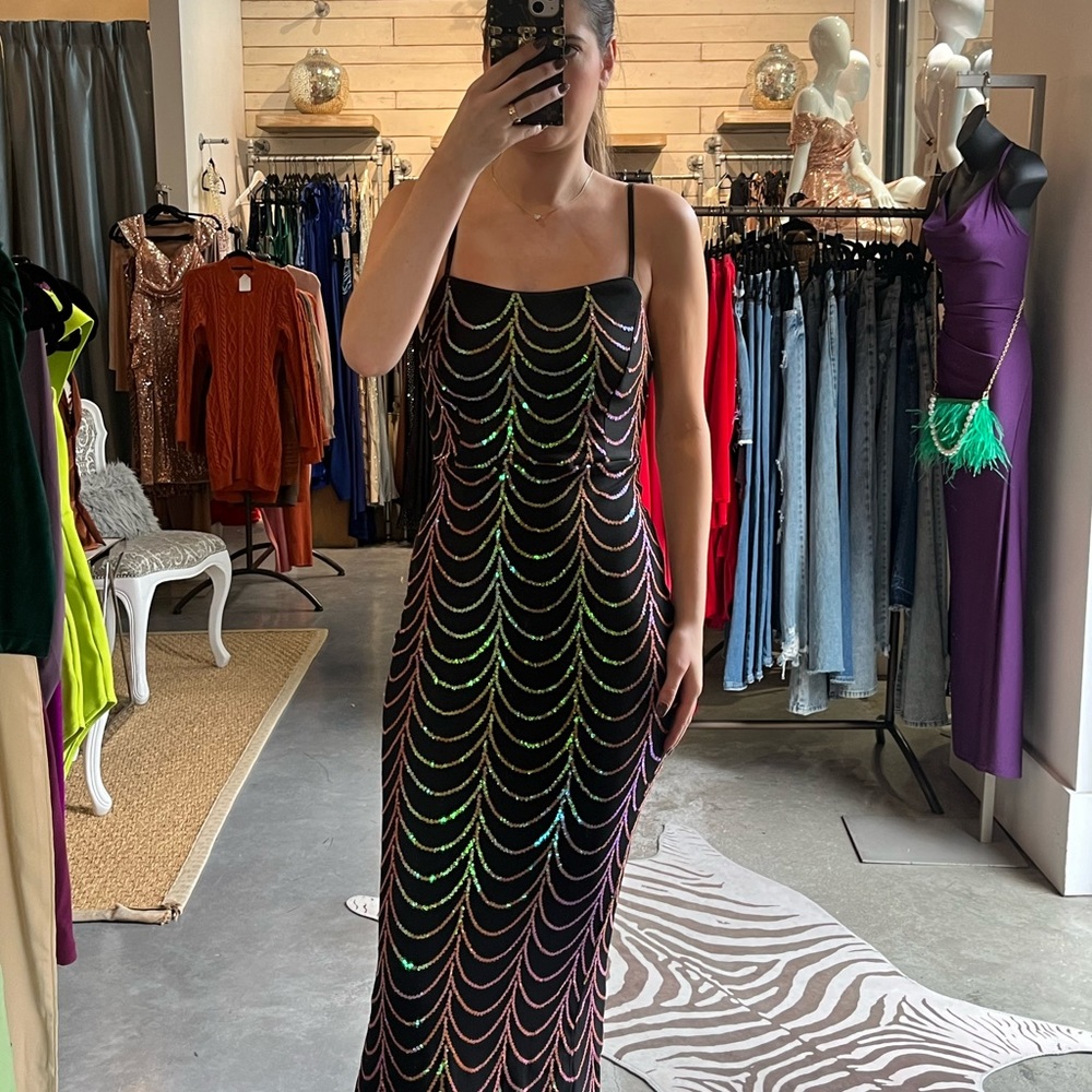 Black and sequin ball gown!